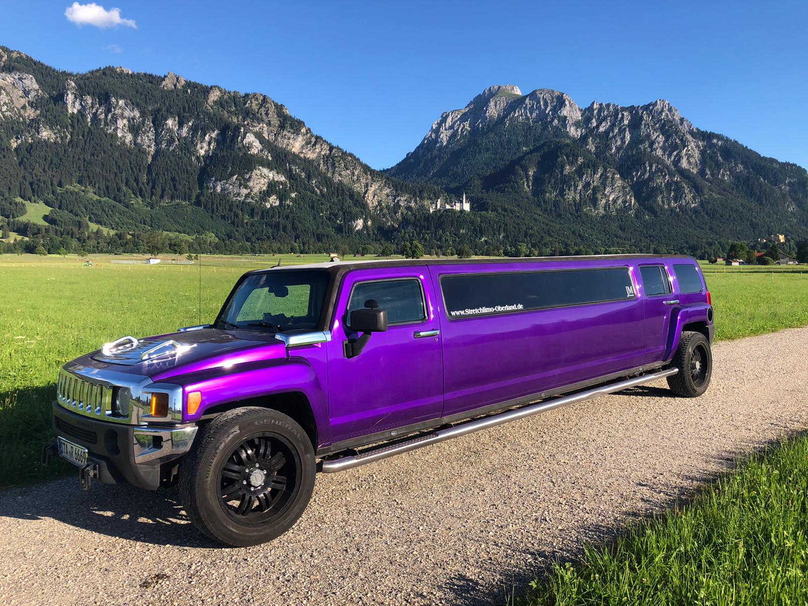 HUMMER H3 Lila Stretchlimousine